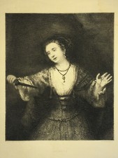 Lucrece REMBRANDT Eau Forte