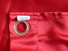 Double rideau MADURA rouge satiné