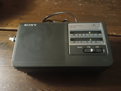 Sony icf portable fm - icf-38, am/fm