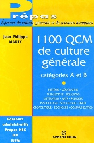 1100 qcm culture générale - qcm, de