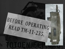 POCHOIR STENCIL MARQUAGE  poste radio bc 611 BEFORE  1 .. us ww2 jeep dodge