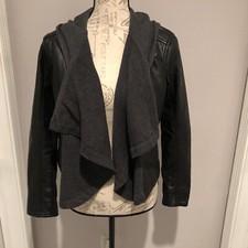 Hollister Faux Leather Hoodie