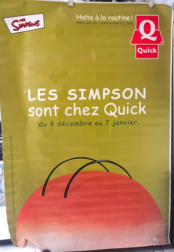Quick affiche pub rare - -,