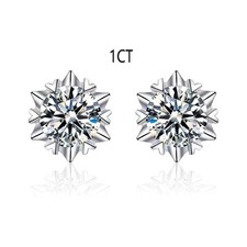 Pendentifs auriculaires zircon aiguille argent??e vibrante avec ??clat moissanit
