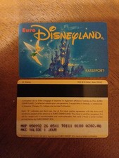 pass Euro Disney Disneyland Clochette  verso VGS 00042  05/1992 TB