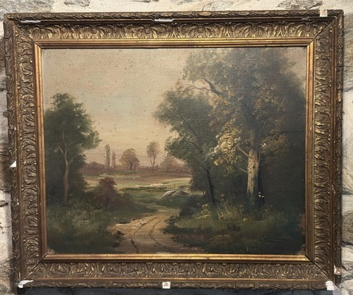 Huile sur toile signée - , henri