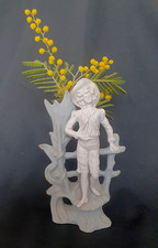 ANCIEN VASE SOLIFLORE BISCUIT