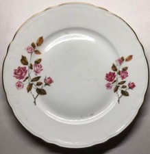 Lot4 De 6 Assiettes Plates En Porcelaine De Luxe CNP Décor Floral D 24 Cm