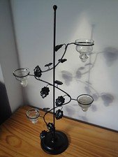 Grand Bougeoir Métal Noir