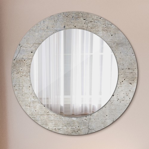 Mural rond miroir avec cadre - mural,