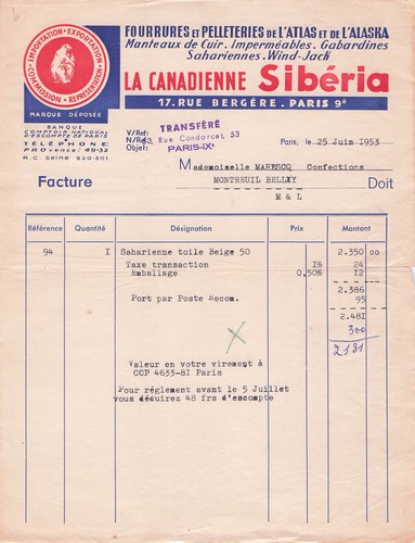 Paris fourreur canadienne - 75,