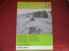 PROSPECTUS   PUBLICITAIRE  GIRO ANDAINEUR  CLAAS - BAUTZ   WSA  / WS