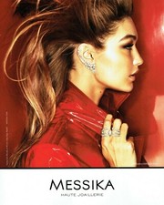 Publicité Advertising 120 2018 Messika haute joaillerie diamond addi Gigi Hadid