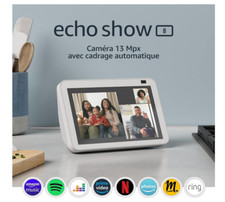 Assistant vocal Ecran connecté Echo Show 8 Alexa et caméra Blanc Original Neuf