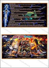 Williams Medieval Madness 1997 Cartes Instructions Flipper Custom Pinball FRENCH