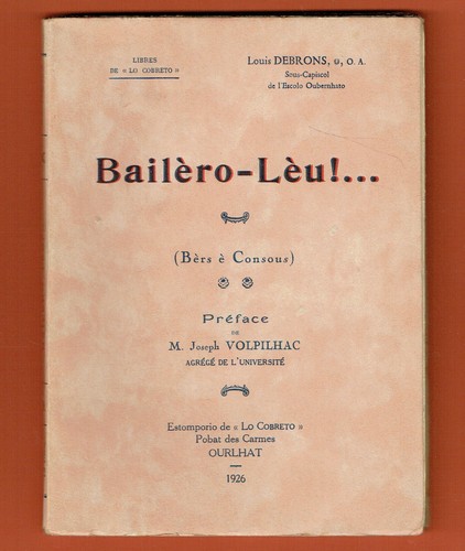 Bailèro leu bèrs - !, è