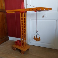 Jouet ancien EN BOIS GRUE