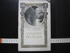 Programme de Theatre 1925 COMEDIE FRANCAISE la reprise