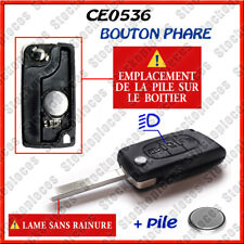 Coque PLIP  Clé compatible CITROEN C2 C3 C4 C8 Picasso Bouton Phare CE0536 VA2