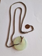 Yves Saint Laurent Green gemstone Rive Gauche Long Necklace. Rare.