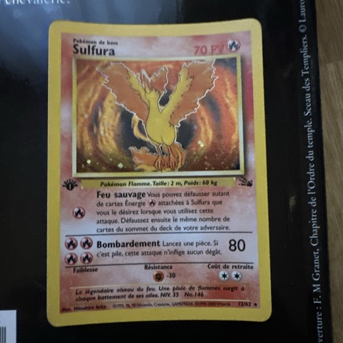 Carte pokemon sulfura - carte,