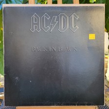 AC/DC  Back In Black - LP 33T France 1980 Original Pochette Relief, inner sleeve