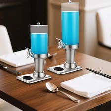 Distributeur de boissons avec bouteille de glaçons cylindrique pour