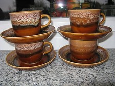 4 TASSES  CAFE FAÏENCE HAWAÏ