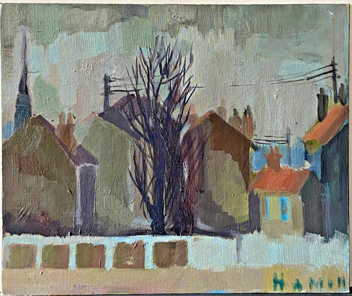 Ancien tableau hsc honfleur - tableau,