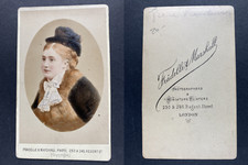 Fradelle & Marshall, London, actrice à identifier Vintage cdv albumen print.