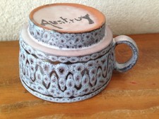 superbe tasse bol  en céramique  de  Vallauris  JEAN AUSTRUY vintage 