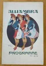 Ancien Programme ALHAMBRA 1923