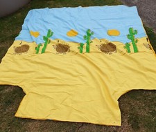 Housse de couette 2 personnes en coton hérisson/pois