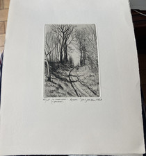 ANDRE JACQUEMIN GRAVURE EAU