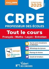CRPE 2025 - Tout le cours (M2) Epreuves écrites et orales - Français, Maths