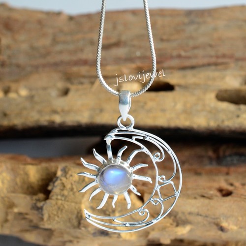 Pendentif femme soleil lune - femme,
