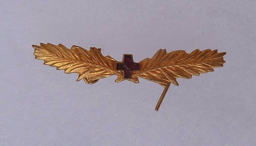 Barrette palmes croix rouge - barrette,