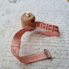Mètre Ruban Couture Ancien en Corozo XIXè Napoléon III Victorian FRENCH