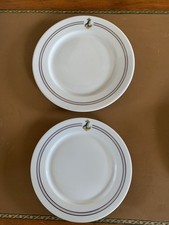 2 Assiettes Militaires Troupes De Marine 10 eme BCS Porcelaine Pillivuyt