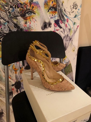 New charlotte olympia gold - new,
