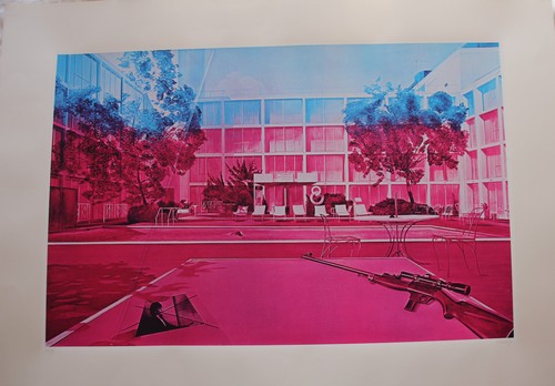 Jacques monory sérigraphie - -,