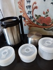 Boite Isotherme Inox a lunch dejeuner  vintage-Porte manger Thermos-box