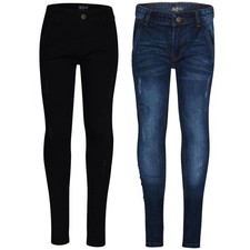 Enfants Déchiré Jeans Jean Confort Extensible Pantalon Garçons Âge 5-13 Ans