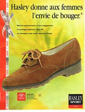PUBLICITE ADVERTISING 074  1998  HASLEY SPORT  chaussures homme AIGLON