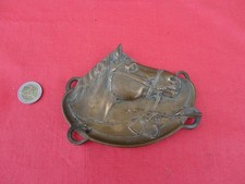 vide poche presse papier ramasse monnaie tete de cheval en laiton