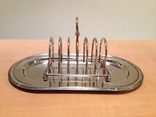 Porte toasts en métal argenté