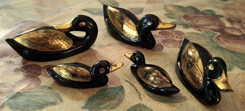 Figurines famille canards - de,