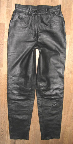 Pantalon cuir pour femmes - pantalon, en