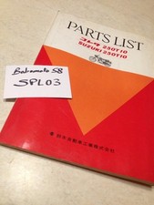 Suzuki T250  250 T10 RARE parts list catalogue pièces détachées  T10 250 T 10