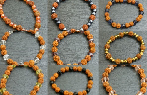 Rudraksha perle bracelet - rudraksha,